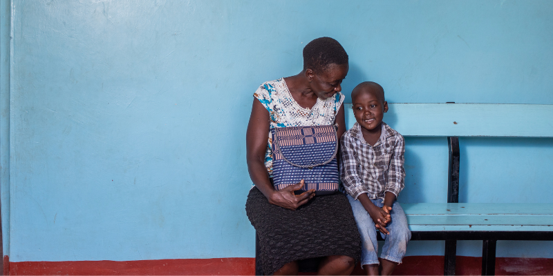 Mother and child at a local clinic